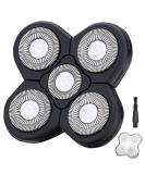 5-Blade Shaver Replacement Heads for Bald Men - Easy-to-Clean Electric Shaver with Blade Cover - Black - Buy Online on GoSupps.com