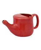 Spill-Proof Ceramic Neti Pot with 5 Sachet Neti Salt - Red Color | 250 ML Capacity - Buy Online on GoSupps.com