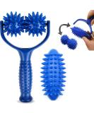 Premium Massage Rolls with Handles - Hedgehog Ball Roller for Foot & Muscle Pain Relief - Buy Online on GoSupps.com