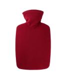 Hugo Frosch 1.8L Classic Hot Water Bottle with Fleece Cover - Dark Red | Eco-Friendly & Ideal for Comfort | Fast International Shipping - Buy Online on GoSupps.com