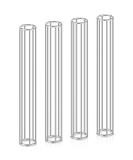 Zonon 4 Pcs Metal Cage Applicator Tube - Tubular Gauze & Bandage Applicator for Home & Office - Durable & Easy to Use - Buy Online on GoSupps.com