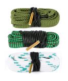 Gogoku 2Pack/3Pack Bore Rope Brush Gun Cleaner Cleaning Snakes, Barrel Snake for 5.56mm/.223/.22/9mm/Cal .380/12 GA/. 30 Cal/.308/.44 Cal. Rifle Shotgun Gun Cleaning(Choose Your Cal) 3PACK Combo-12GA & .223 & .357/.380/9mm - Buy Online on GoSupps.com