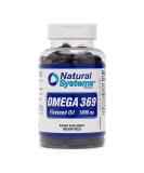 Natural Systems Omega 369 1000mg Softgels - Triple Omega 3-6-9 Flax Seed Oil Supplements for Heart Health - 100 Count - Buy Online on GoSupps.com