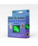 Purrdy Paws 40-Pack Glow-in-The-Dark Soft Nail Caps for Cats - Medium Size - Buy Online on GoSupps.com