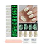 TrueShei Nail Foils - Shining Glitter UV Gel Nail Film | 20PCS Self-Adhesive Gel Nail Stickers & Gellack Wraps for Luminous Glitter Finish - Buy Online on GoSupps.com
