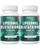 2400MG Liposomal Glutathione Supplement - Max Absorption Non-GMO Antioxidant with Hyaluronic Acid & Resveratrol for Aging Defense - 120 Softgels - Buy Online on GoSupps.com