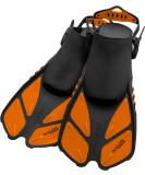 Cressi Adult Short Adjustable Swim Fins | UltraResistant Buckles | Ideal for Travel | Bonete | Designed in Italy | L/XL | US Man 9-13 | US Lady 10-14 | EU 42-47 | Black/Orange - Buy Online on GoSupps.com