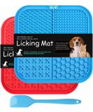 Lick mat dog bpa-free 2 pack leak mat for dogs large dogs leak mat with super-strong suction power with 1 silicone spatula dogs for dog baths training fur care & claw care - Buy Online on GoSupps.com