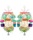 Bbjinronjy Bird Toys for Hanging | Natural Soft Sola Ball for Parrots Budgies & Small Birds - Buy Online on GoSupps.com