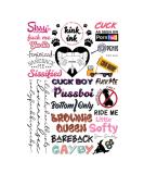 Kink Ink - 26 x Male Gay Cuck LGBTQ+ Temporary Tattoo Sexy Kinky Sticker - Buy Online on GoSupps.com