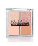 Palladio Eyeshadow Quad - Velvety Matte & Metallic Shades - Talc-Free Formula (Honey Pie) - Buy Online on GoSupps.com