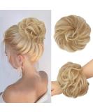 Fine Hair Part with Rubber Band | Large Dutt Hair Tie & Extensions for Women | Dark Gold Mixture Blonde 55g - Buy Online on GoSupps.com