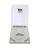 The Beadsmith Bead Board with Cover, Grey Flocked, 3 U-Shaped Channels, 6 Recessed Compartments, 9.75 x 13.25 inches, Design Boards for Creating Bracelets, Necklaces and Other Jewelry - Buy Online on GoSupps.com
