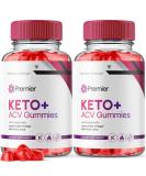 Premier Keto ACV Gummies (2 Pack) - Advanced Weight Loss Supplement with Apple Cider Vinegar Vitamin B12 & Folate - 120 Gummies for Keto Diet - Buy Online on GoSupps.com