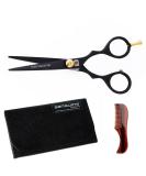 Japanese Mustache Scissors and Beard Trimming Set - 4.5 (11.5cm) Sharp Blades with Presentation Case, Comb, and Tip Protector - Buy Online on GoSupps.com