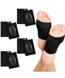4 Pairs Compression Arch Support Sleeves with Gel Pad for Flat Foot Pain Relief - Buy Online on GoSupps.com