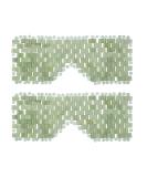 Green Jade Eye Mask 2 Pcs - Hot/Cold Therapy for Facial Relaxation and Sleep - Gemshan - Buy Online on GoSupps.com