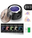 Waxing Kit - TIKESI Wax Warmer with 5 Bags Hard Wax Beans for Full Body Hair Removal - Ideal for Legs, Face, Eyebrows, Bikini - Brazilian Waxing Kit for Women and Men - Buy Online on GoSupps.com