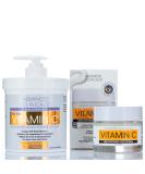 Advanced Clinicals Vitamin C Body Cream + Potent Vitamin C Face Lotion Brightening Skin Care Set  Anti Aging Dry Skin Rescue Creams Target Dry Skin  Sun Damaged Skin  Wrinkles  & Dark Spots  2-PC Set Face + Body Cream (2-P - Buy Online on GoSupps.com