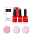 Bluesky Gel Nail Polish Set Naked Pinks Creamy Pink A106 Strawberry A104 Naked Symphony Nd08 3 x 5 ml Nude (Requires Curing Under UV or LED Lamp) Naked Pinks 5.00 ml (Pack of 3) - Buy Online on GoSupps.com