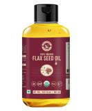 USDA Certified Organic Flax Seed Oil 10.15 fl oz - 100% Pure & Natural, Virgin Cold Pressed - Food Grade Supplement (Pack of 1) - Buy Online on GoSupps.com