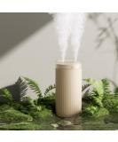 JISULIFE 500ml Portable Mini Cool Mist Humidifier for Bedroom - Quiet, Dual Mist Ports, Auto Shut-Off - Ideal for Baby Bedside, Travel, Plant, Car - Brown - Buy Online on GoSupps.com