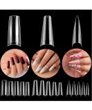 Beetles 3 Styles Acrylic Nail Tips - 488 Pcs Clear False Nails for Acrylic/Dip Powder/Poly Gel Extension - DIY Nail Art Kit - Buy Online on GoSupps.com