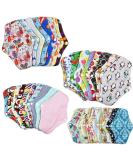 Reusable Menstruation Cloth Pads - Soft Absorbent Women's Hygiene Towels | 10 & 20 Pack Random Colors - Buy Online on GoSupps.com