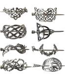 GXXMEI 8PCS Viking Celtic Hair Clips Celtic Knot Hair Stick Hairpin Retro Silver Hair Clips Vintage Metal Hair Barrette Viking Jewelry Hair Clip Minimalist Hair Accessories for Women and Girls - Buy Online on GoSupps.com