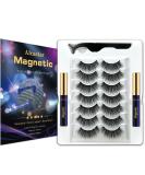 Alcastar Magnetic Eyelashes & Eyeliner Kit - 7 Pairs Natural Waterproof Easy to Use - Buy Online on GoSupps.com