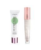 L'Or al Paris C est Magic Anti-Redness CC Cream and Glow Paradise Plumping and Hydrating Lip Gloss with Hyaluronic Acid and a Collagen Complex for a Fresh Clean Makeup Look CC Cream & Gloss - Buy Online on GoSupps.com