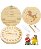 Spermuoy Children Tooth Storage Box - Wooden Souvenir Box for Kids | Cartoon Tooth Fairy Keepsake - Buy Online on GoSupps.com