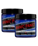 Manic Panic Rockabilly Blue Hair Dye - 2 x 118ml Classic Creme Vegan & Cruelty-Free Semi-Permanent Color - Buy Online on GoSupps.com
