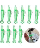 Sewing Machine Needle Threader Set - 10 Pcs Fish Type Threaders | Quick Loop Tool for Easy Needle Threading | Automatic Green Sewing Needle Threader - Buy Online on GoSupps.com