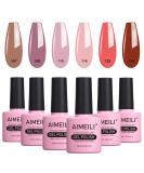 AIMEILI Gel Nail Polish Set Soak Off UV LED Gel Polish Multicolour/Mix Colour/Combo Colour Of 6pcs X 10ml - Gift Kit 30 KIT6-30 1.67 ml (Pack of 6) - Buy Online on GoSupps.com