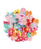 POPETPOP 50pcs Dog Bows with Rubber Bands - Multicolor Rhinestone Beads Flowers Topknot Puppy Bows for Pet Cat Dog Hair - Mixed Color - Buy Online on GoSupps.com