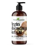 Sweet Essentials Organic Macadamia Nut Oil 16oz | 100% Pure Food Grade | Imported from Italy | Natural Relief for Dry Skin Eczema & Dermatitis - Buy Online on GoSupps.com