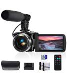 YEEIN 4K Video Camera Camcorder with 3 Touch Screen, WiFi, 32G Card, 18X Digital Zoom - Perfect Vlogging Camera for YouTube, Kids - Remote and Microphone Included - Buy Online on GoSupps.com