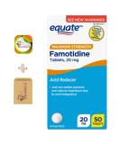 Buy Equate Famotidine 20mg Tablets - Maximum Strength Acid Reducer (50 Count) | International Shipping Available - Buy Online on GoSupps.com