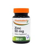 Pharmatech Zinc 50mg Immune Support Supplement - Chelated Gluconate Mineral Antioxidant for Men and Women - 60 Easy-to-Swallow Tablets - Buy Online on GoSupps.com