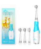 Baby Electric Toothbrush, Toddler Teeth Brushes with Smart LED Timer and Sonic Technology for Infants Ages 0-3 Years (Blue) - Buy Online on GoSupps.com