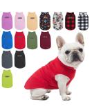 BEAUTYZOO Dog Fleece Vest Sweater Winter Jacket with D-Ring Leash | XS Red - Buy Online on GoSupps.com