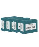 Pack of 4 Alum Bar(Phitkari) by minature | Alum Stone(Fitkari)| Alum Shaving Bar | Alum Blocks After Shave|100g*4 | 100% Only Alum | Chemical & Preservative Free| Pure & Natural - Buy Online on GoSupps.com