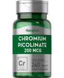 Chromium Picolinate 200mcg | 240 Tablets | Trace Mineral Supplement - Vegetarian, Non-GMO, Gluten-Free | Piping Rock - Buy Online on GoSupps.com