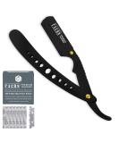 100 BLADES + Facn Professional Classic Straight Edge Barber Razor - Salon Quality Shavette - Buy Online on GoSupps.com