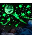 ECHOCUBE 1503pcs Glow in The Dark Stickers Realistic 3D Luminous Stars Wall Stickers Glowing Stars for Ceiling and Walls DIY Luminous Adhesive Stickers for Baby Bedroom Decoration (Green) 1503pcs Green - Buy Online on GoSupps.com