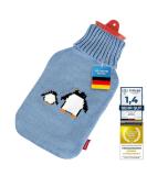 Snoozy XXL Hot Water Bottle with Soft Cuddly Penguin Cover | 2L Natural Rubber for Long-Lasting Warmth - Ideal for Cozy Comfort - Buy Online on GoSupps.com