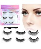 6 Pcs Self Adhesive Eyelashes - Reusable No Glue Waterproof Wispy Lashes with Tweezers - Natural Look & Easy Application - Buy Online on GoSupps.com