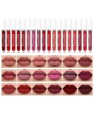Bonnie Choice Store 18PCS Matte Liquid Lipstick Set Long-Lasting Nude Shades | Waterproof & High Pigmented Lip Gloss Set for Women - Buy Online on GoSupps.com