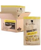 Healthy Banana Chips Dried Slices - 12 Pack - Sweet Crispy Snacks for Adults & Kids - 100% Pure Dehydrated Bananas - 4 oz Bags - Buy Online on GoSupps.com